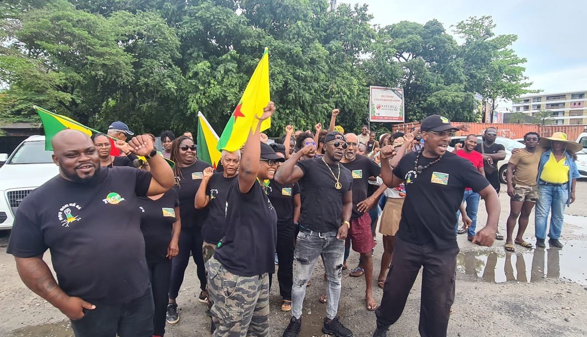 Mobilisation à Maripasoula